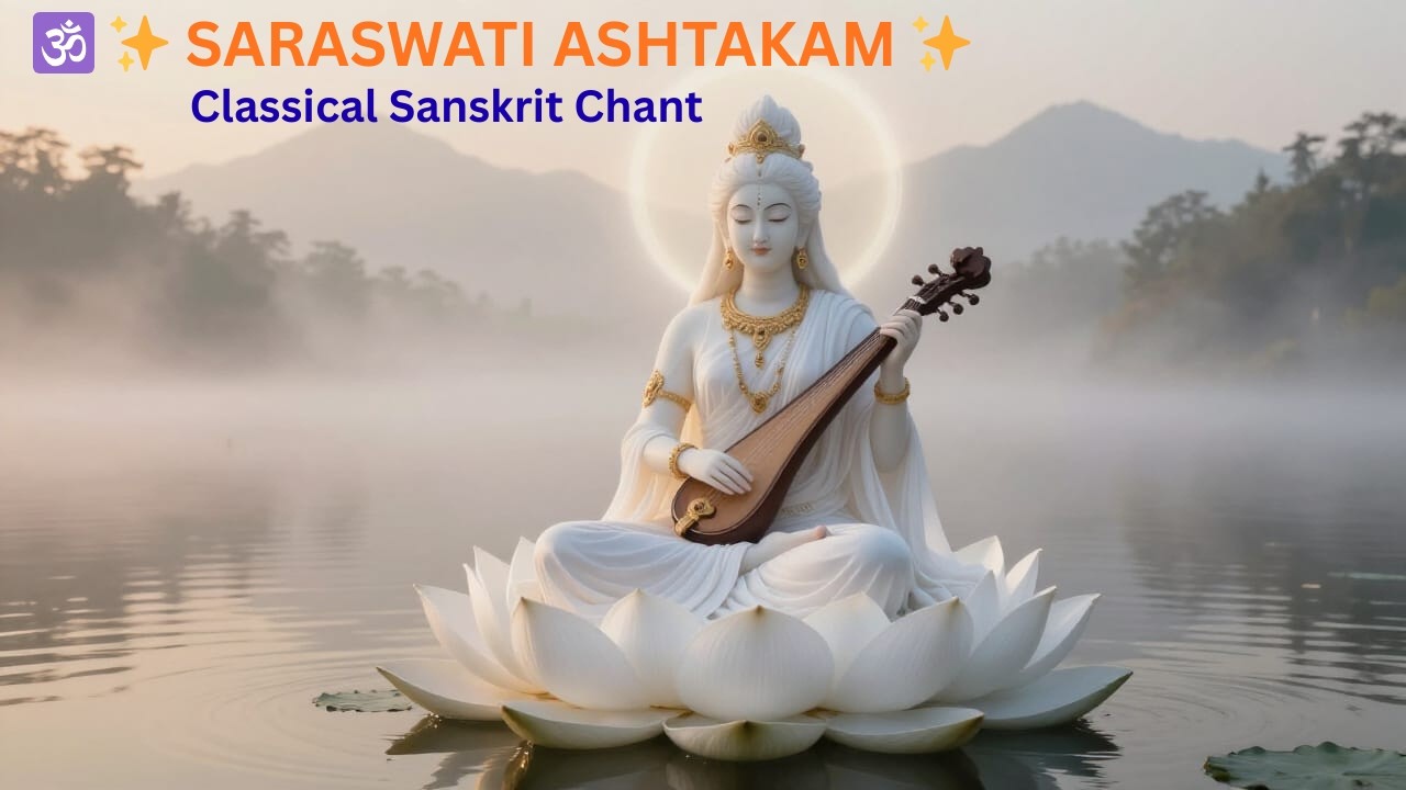 Saraswati Ashtakam (Full) | Traditional Sanskrit Stotram | Vasant Panchami Special Chant
