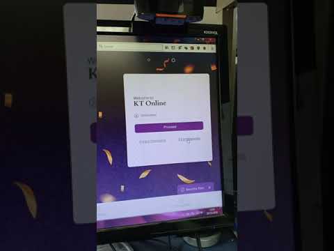 First time log in kat KT online