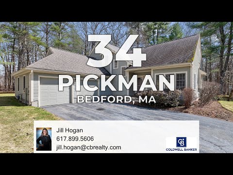 34 Pickman Drive, Bedford, MA home video tour