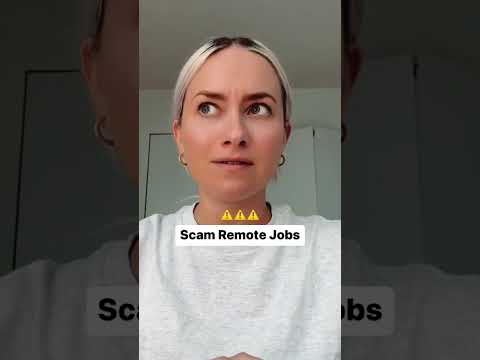 ⚠️ warning: that remote job you just got offered miiiiiight be a scam ⚠️ #remotejob #wfh