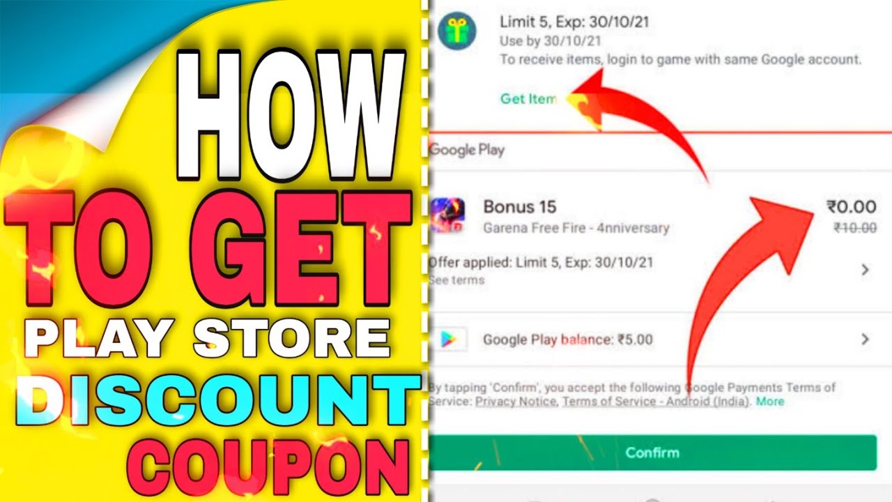 Play store coupon free