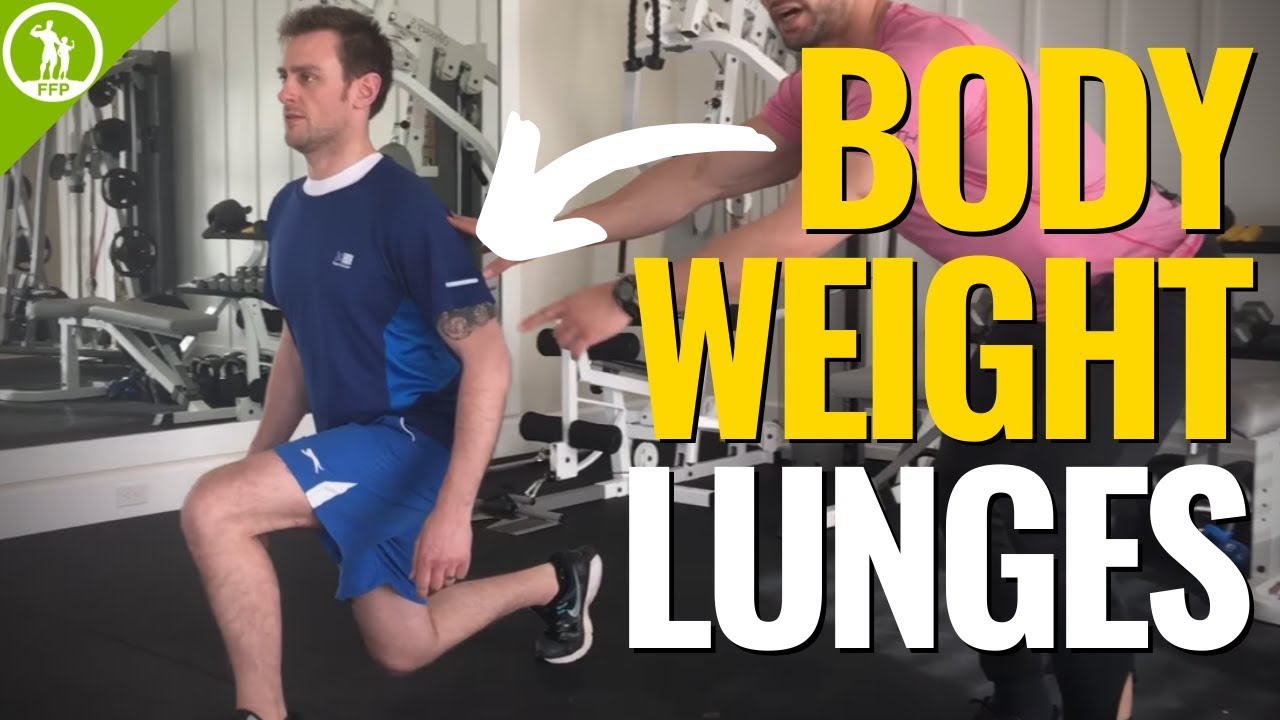 How To Do Bodyweight Lunges — (LUNGE TUTORIAL & FORM) 