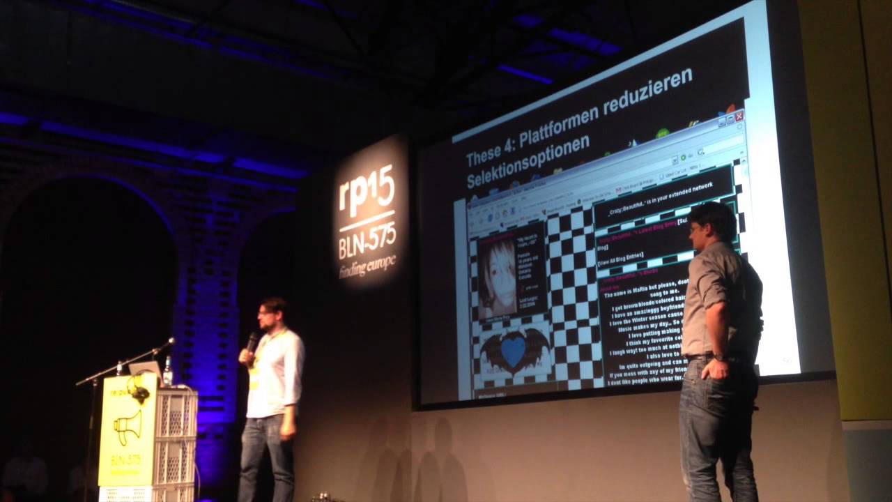 RP15: Von der Netzwerk- zur Plattformgesellschaft