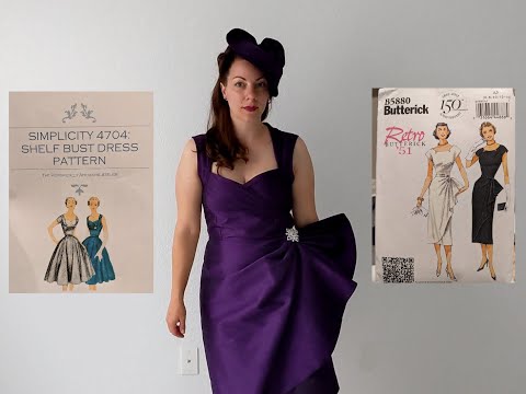 blue dress for baby girl 1970's Butterick Scoop or High Neckline Bridesmaid or Wedding gown with  Empire Waist and Train - Bust 31.5-36