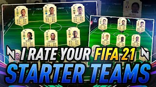 I RATE YOUR FIFA 21 STARTER SQUADS! [50k] - FIFA 21 Ultimate Team