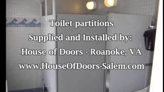 A picture is worth a 1,000 words. Toilet partitions at Washington & Lee - Lexington, VA