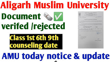 AMU admission notice 2022 AMU 11th BA BSC bcom BALLB BTech all course
