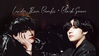 'Black Swan' but it's 'Louder than Bombs' themed || BTS remix Resimi