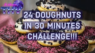 24 KRISPY KREME CHALLENGE | 24 Doughnuts in 30 Minutes!!!
