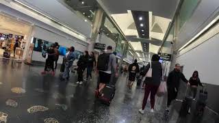 Walking inside of the Biggest airport in USA Miami Airport Terminal D