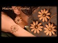 Macrame Flower | Macrame Flower Earrings | Macrame Flower Bracelet | Cute &amp; Easy Macrame Flower