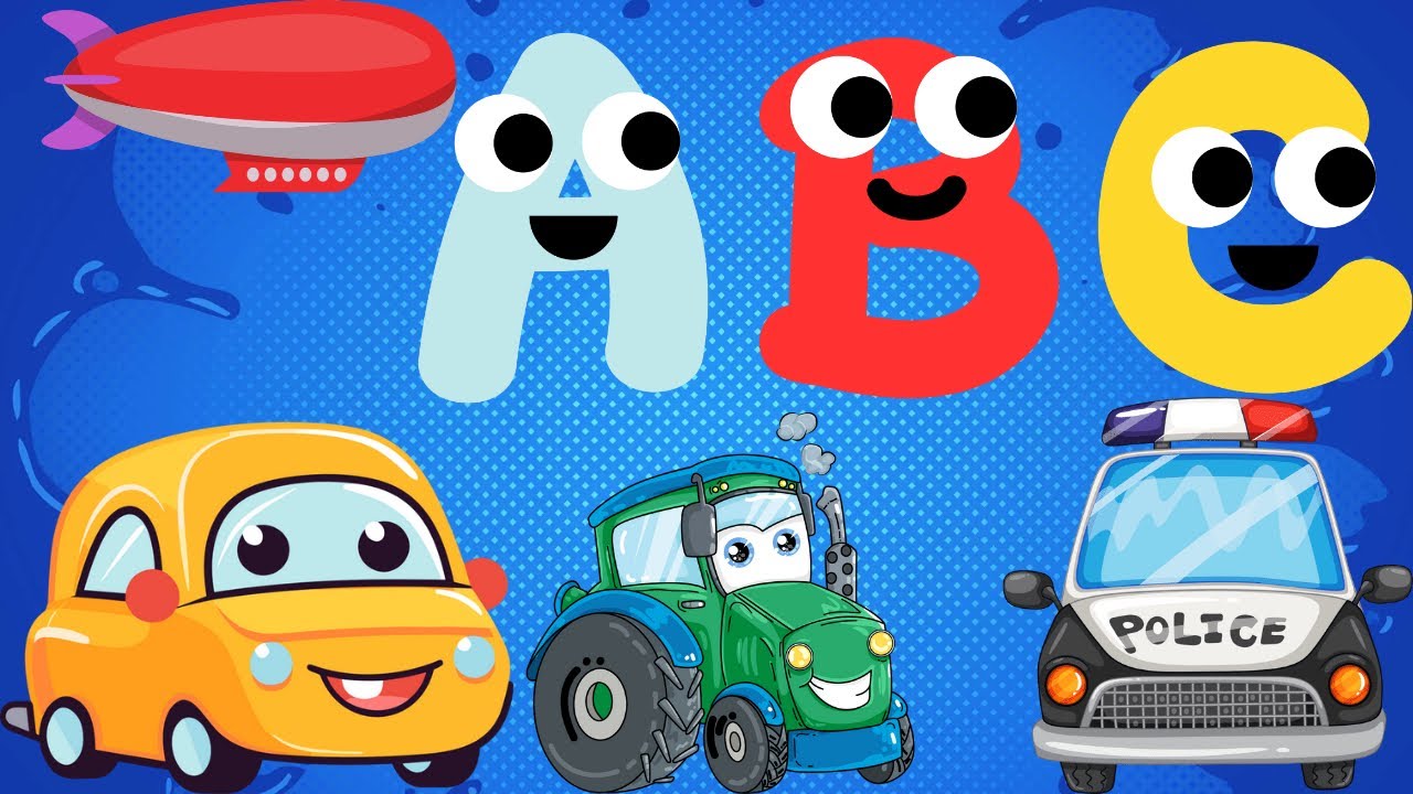Alphabets with Vehicles ABC Song For Kids Name of Transportation