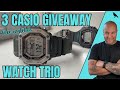3 WATCH GIVEAWAY| CASIO Watch Trio Giveaway| Casio A100we, MWD110h, DW290 Mission Impossible