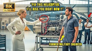 “Fix this helicopter, I’ll kiss you right now” — CEO Mocked the Single Dad Janitor Before Everyone