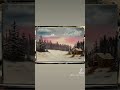 Bob Ross style Christmas oil painting