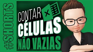 CONTANDO CÉLULAS NÃO VAZIAS NO EXCEL #shorts