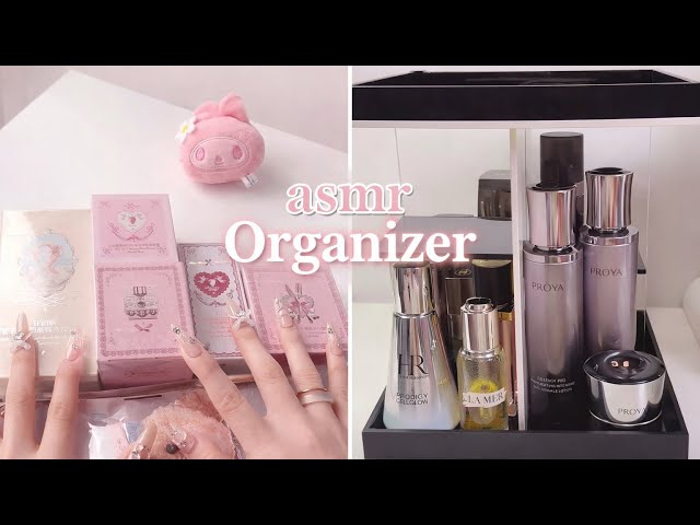 ASMR Makeup Unboxing & Organizer ✨ Satisfying Skincare Sounds 