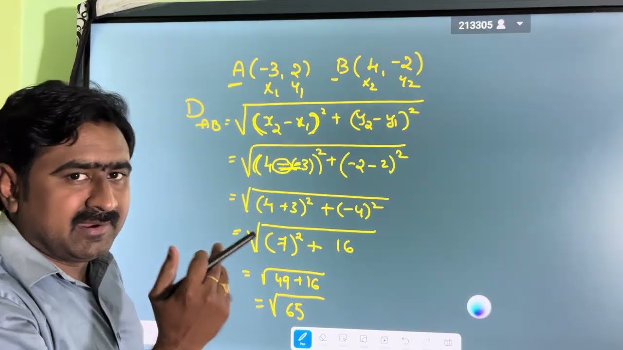 DISTANCE B/W 2 POINTS - COORDINATE GEOMETRY G 10