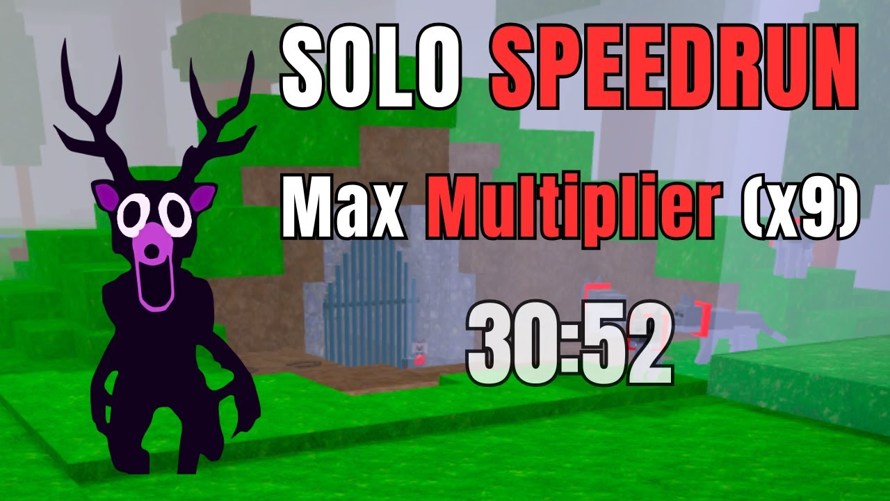 Solo Speedrun of 99 Nights in the Forest Max Multiplier (x9