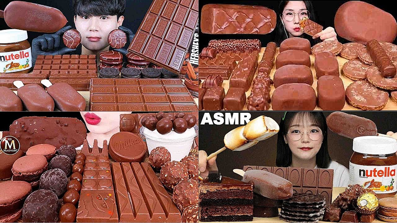 ASMR Chocolate Compilation | No Talking| Satisfying Bites & Crunch|ASMR ...