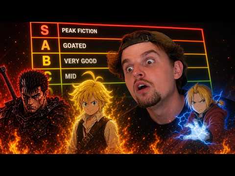 PART 7: How good is BERSERK really? - Ranking every anime in a tier list
