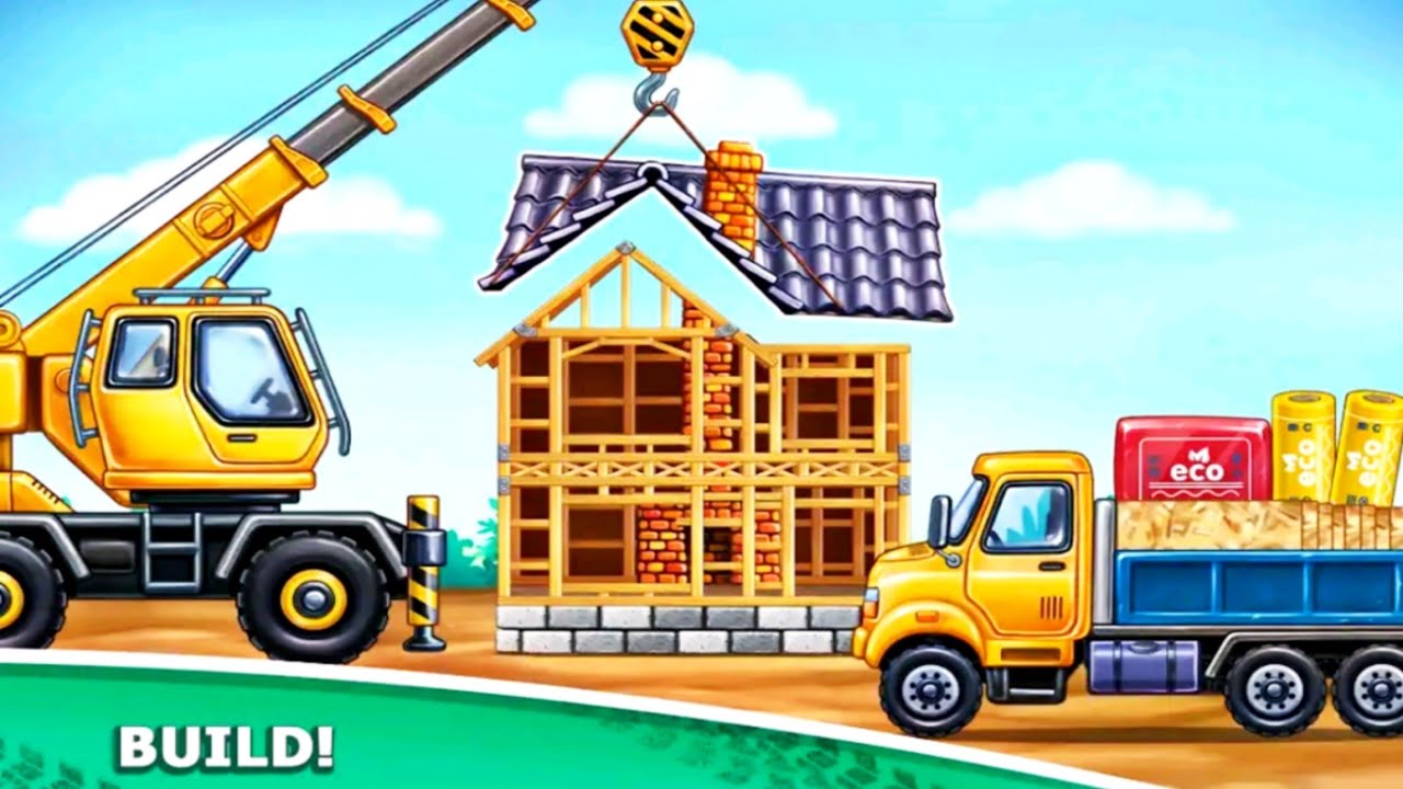 Build A House games 2nd partsKids games Learning video for Kids