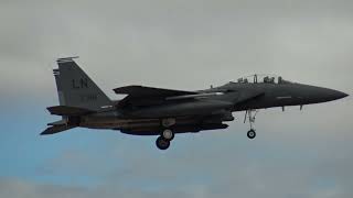 U.S Air Force Boeing F-15E Strike Eagle (91-0316) Landing Gran Canaria GCLP