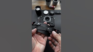 How to attach TRS leather with quick release strap to your mirrorless camera #shorts #photography