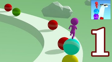 Stack Rider Level 1-To-10 Gameplay Walkthrough Android