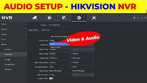 How to setup Audio in Hikvision NVR || Hikvision IP Camera Audio Setting ||