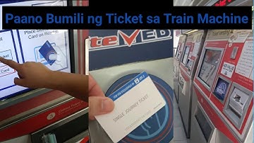 Paano Bumili ng Ticket sa Train Machine #MRT#LRT #Train#how #howto #howtomake #atm