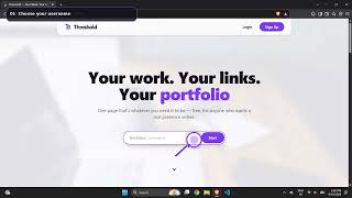 Threshold — Quick Walkthrough | Build Your Personal Web Presence