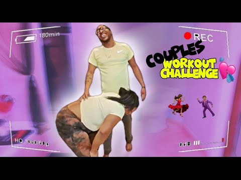 Image showcasing Easy Exercise at Home Couples Workout Challenge Day 3 🔥 - YouTube