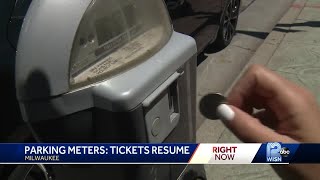 Milwaukee resumes enforcing parking meter payments