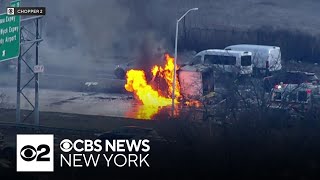 Truck fire causes Belt Parkway backup