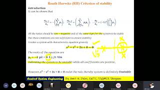 Lecture 12 Control System Engineering