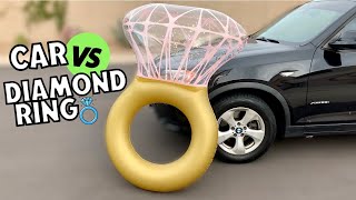 ASMR Crushing Crunchy and Soft Things with Car // CAR vs DIAMOND RING!!!