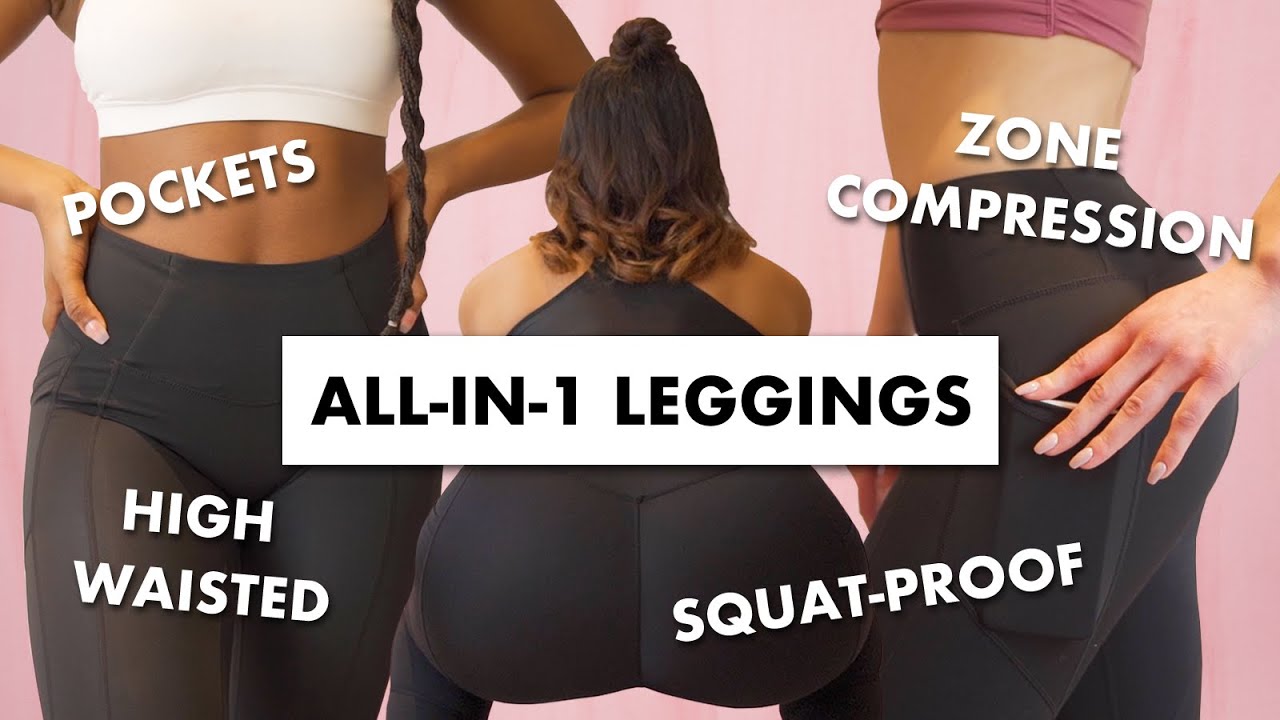 All-in-1 Leggings  High Waisted, Squat Proof Leggings WITH