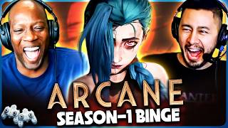 Arcane Season 1 Binge Watch | Full Season Reaction! | Ella Purnell | Hailee Steinfeld | Netflix