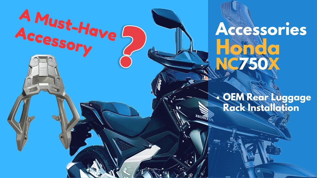 OEM Rear Luggage Rack Installation for Honda NC750X (2021-2025) | (Motorcycle Accessories)
