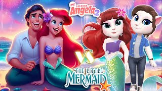 My talking Angela 2 | Ariel -Little Mermaid 🌊🐬 VS Prince Eric | cosplay