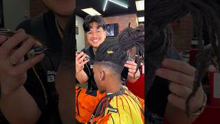 Mid Fade Tutorial #barber #midfade #dreadlocks