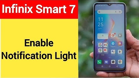 How to enable notification light, Infinix Smart 7 me notification light enable kaise karen, lighting