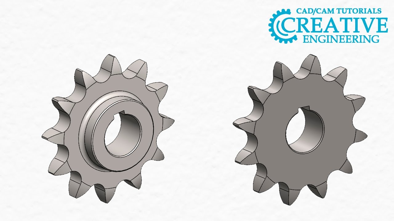 Solidworks tutorials. Sprocket in Solidworks YouTube