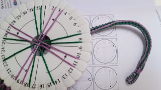 Kumihimo Tutorial Pro Technique Square Section - Variant