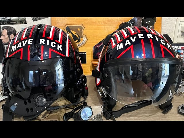 TOPGUN MAVERICK FLIGHT HELMETS 1986 & 2020 by MAX CADY - YouTube