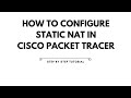 How to Configure Static NAT Step-by-Step | Static NAT Tutorial for Beginners