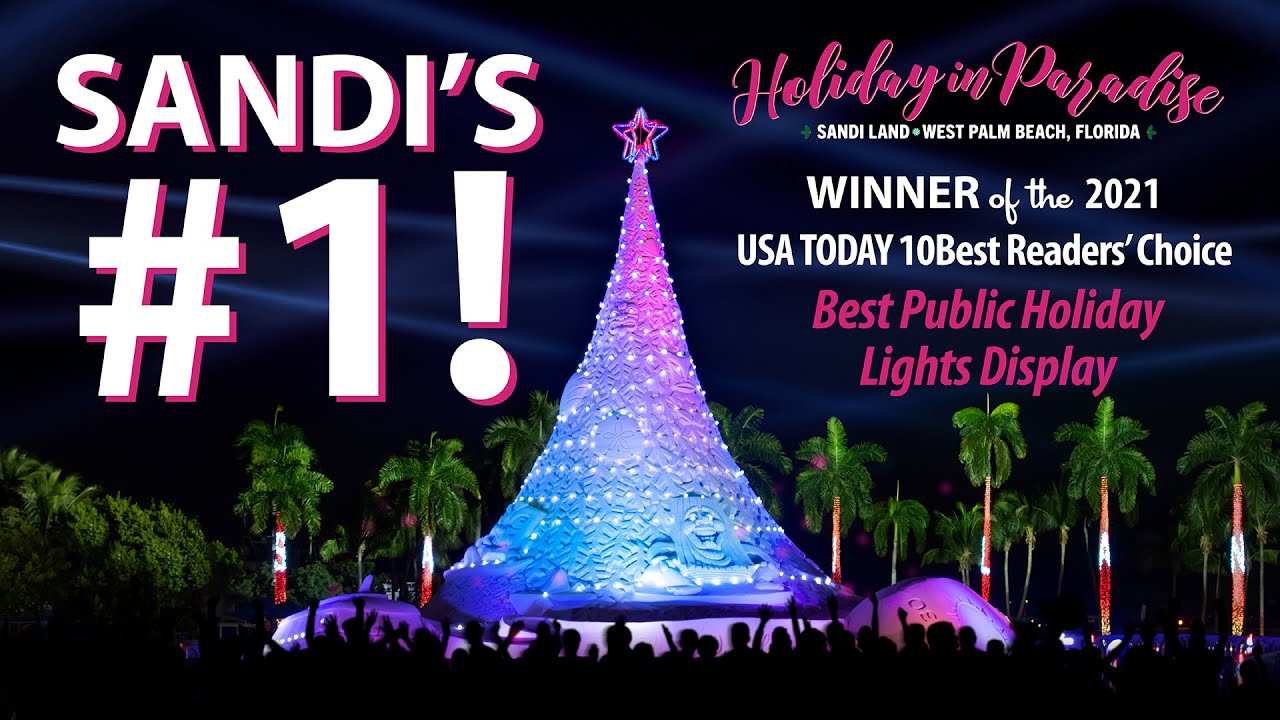 Sandi Christmas Tree 2022 City Of West Palm Beach's 'Holiday In Paradise' 2021: Sandi Is Number 1! -  Youtube