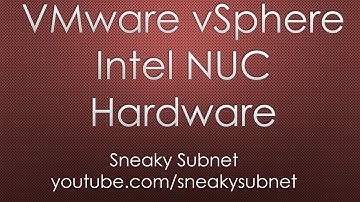Full-blown VMware vSphere Home Lab on Intel NUC. Hardware