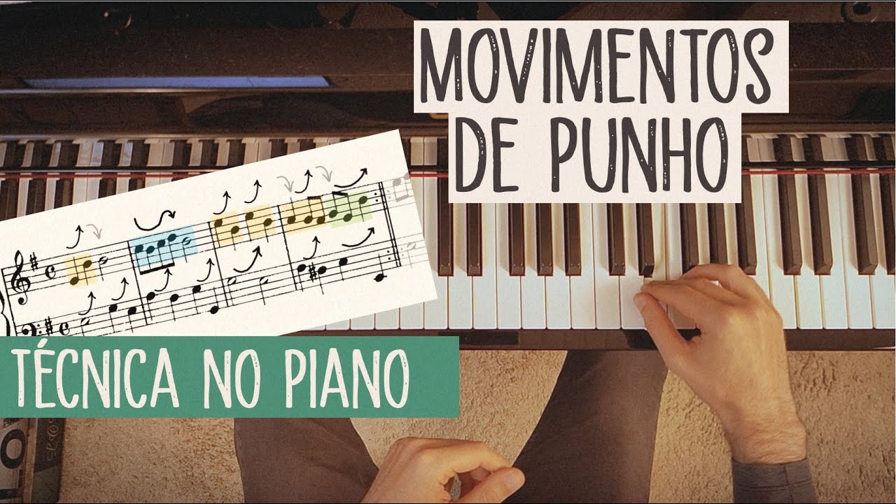 Movimentos de punho, técnica no piano (aplicação em uma peça de Telemann)